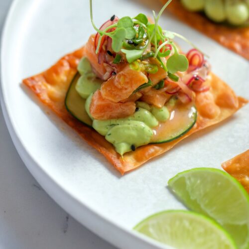 Salmon Wontons
