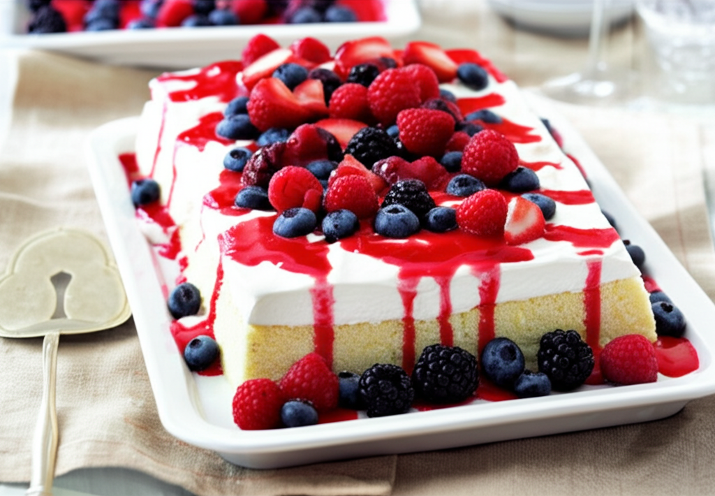 Tres Leches Cake with Berries