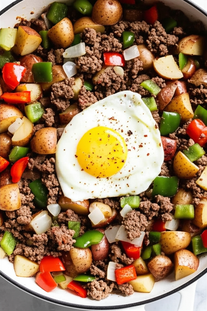 Pulled Pork Breakfast Skillet