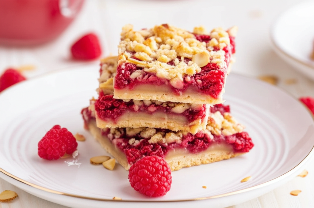 Raspberry Almond Bars