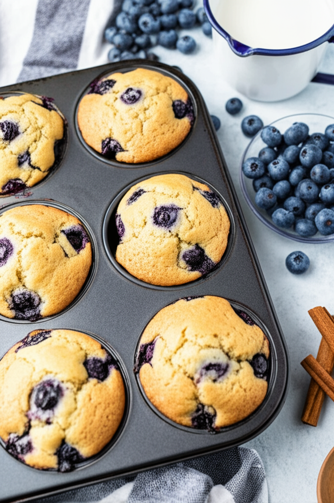 Best Bakery Style Blueberry Muffins